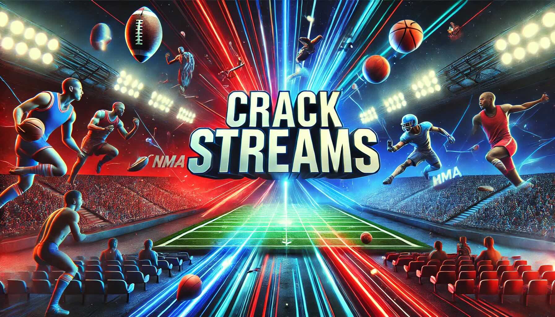 CrackStreams live sports streaming banner - Watch free NFL, NBA, and more